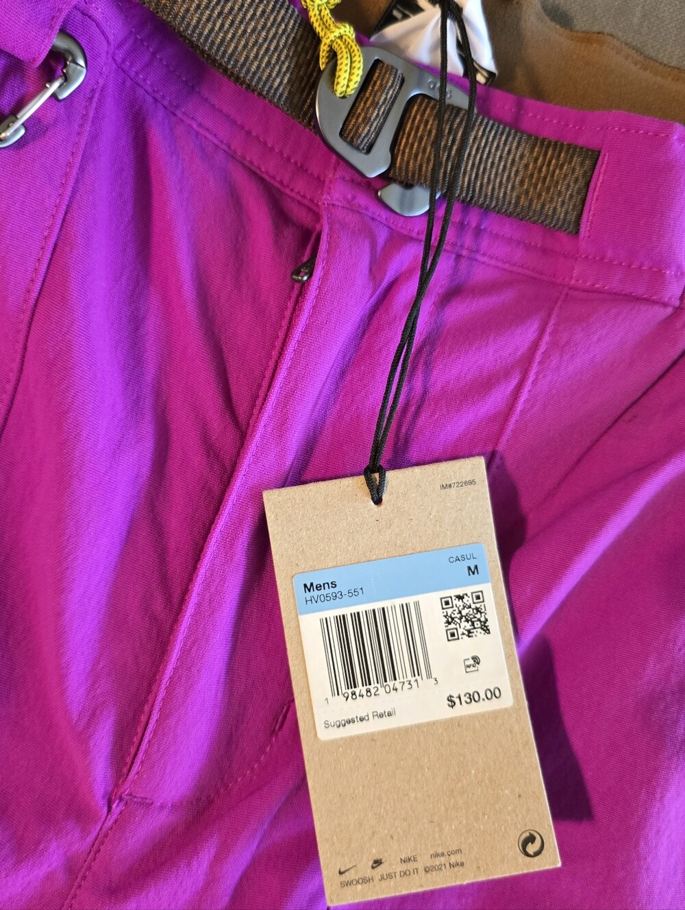 Nike ACG Smith Summit Colorblock Outdoor Shorts - Fuchsia & Brown - Picture 3 of 3